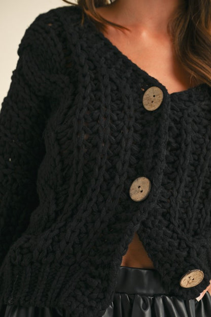 Chunky Knit Oversized Cardigan